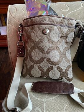 Coach Swing Back Monogram Bag STUFFED w/ top Cosmetics & Skincare GIFT READY